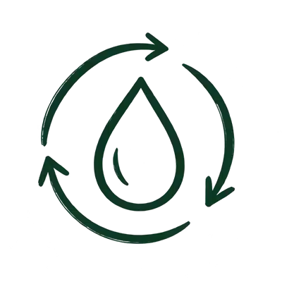 Otarci Construction bois pictogramme recuperation d eau
