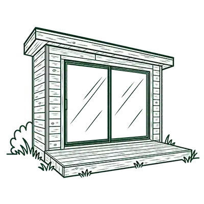 Otarci studio habitable fayence bureau pictogramme